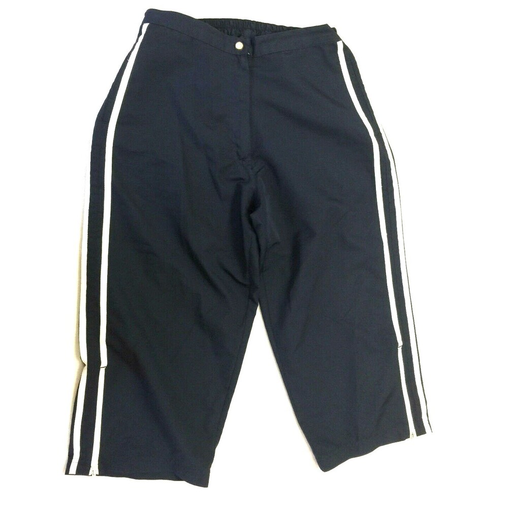 ATHLETIC WORKS WOMENS AYHLETIC UNLINED CAPRIS PANTS SIZE M 8-10